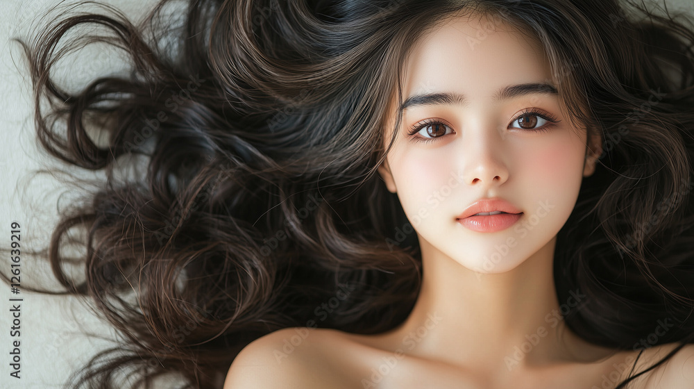 Naklejka premium 美しさ, 顔, モデル, 笑う, ファッション, 人々, 髪の毛, 笑みを浮かべている, 人, ブルネット, シティ, アウトドア, 通り, ライフスタイル, 淑女, 1, 頭, ハピネス, 化粧,女, 美しさ, 髪の毛, モデル, ファッション, 顔, うっとりさせる魅力, 化粧, 人, ドレス, ブルネット, 肌, 唇, 化粧, 淑女, 目, 暗い, 黒, ふしだらな, スタジオ, 好色