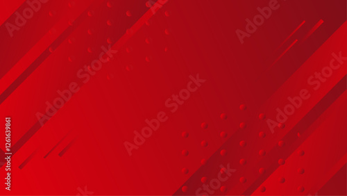 Dynamic  red geometric with colorful gradient