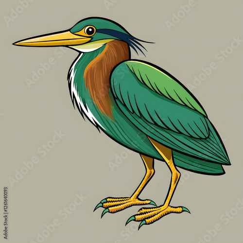 heron on a branch