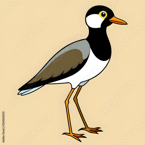 vector illustration of a stork