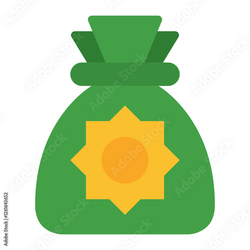 Zakat icon. Vector illustration. Symbols of Islamic charity and giving