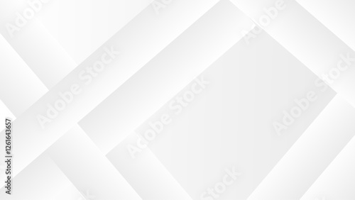 White background with abstract shapes