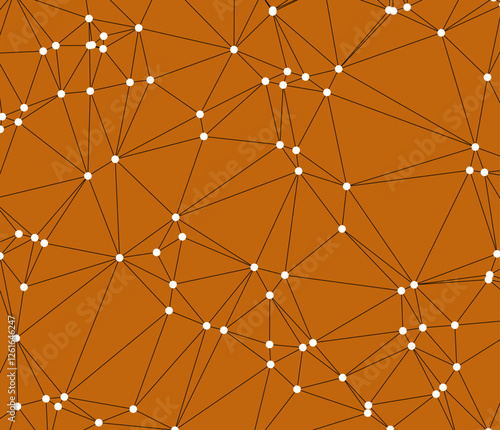 An Abstract Network Digital Lines Dots Technology Geometric  Background design 