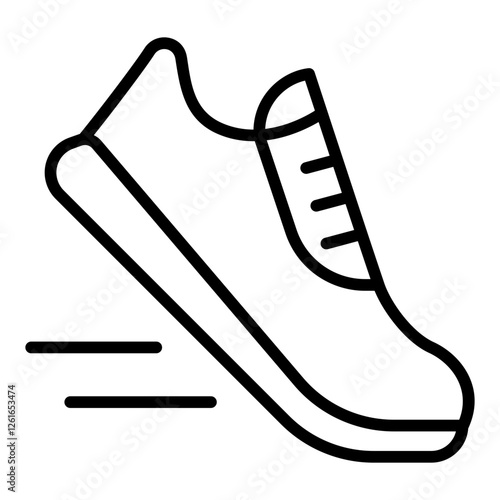 Running Shoes icon. Vector illustration. Symbols of fitness and cardio workouts