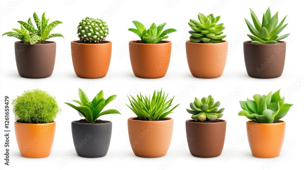 Modern Indoor Plant Display in Decorative Pots. Generative AI Modern Indoor Plant Display in Decorative Pots. Generative AI