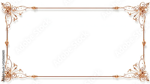 frame made of gold ribbon