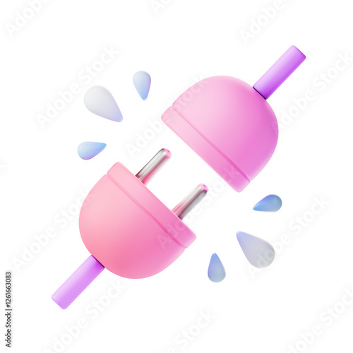 no connection 3d illustration