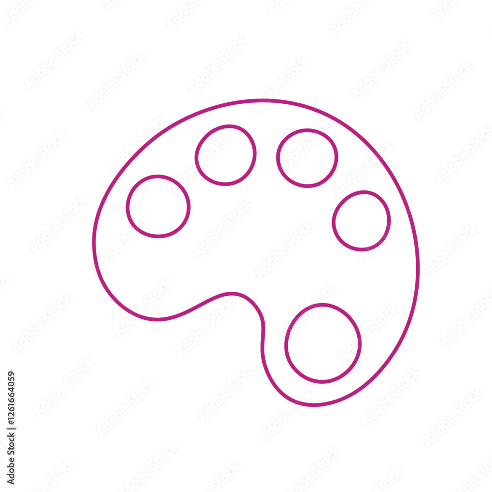 Outline Doodle Stationary Palette Outline Doodle Stationary Palette