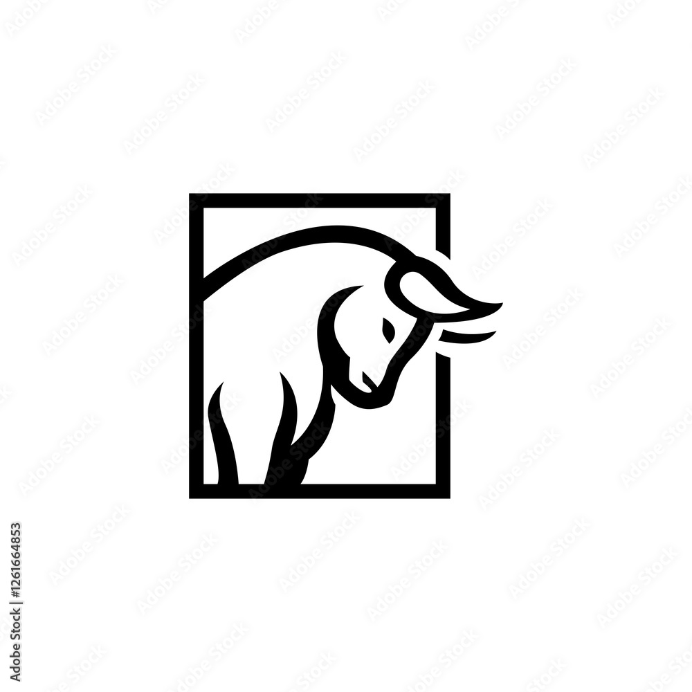 Fototapeta premium bull icon
