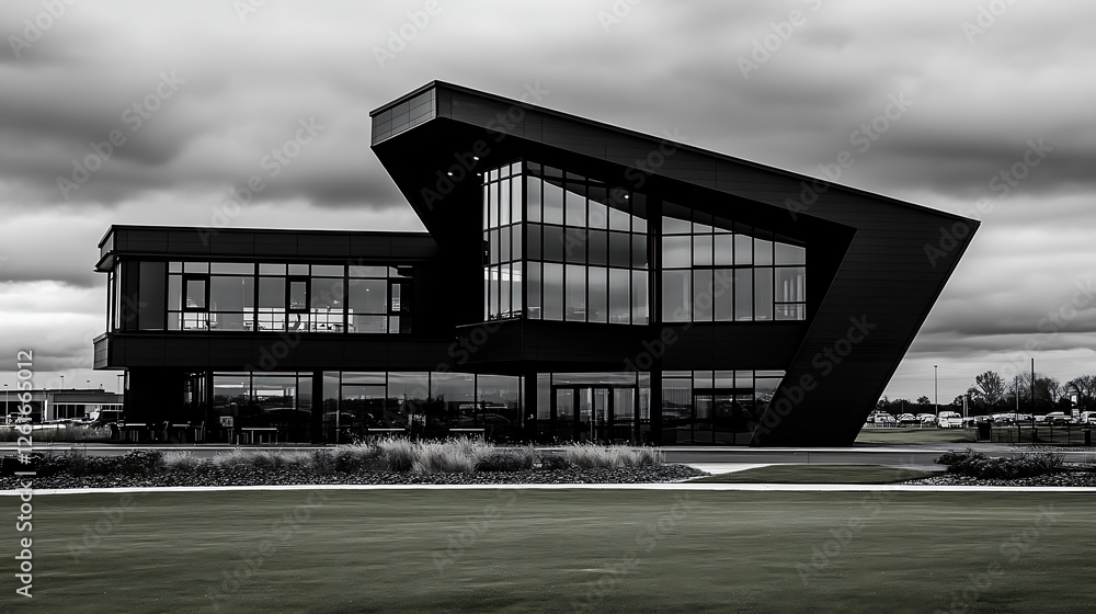 Modern Architecture Building Under Cloudy Sky