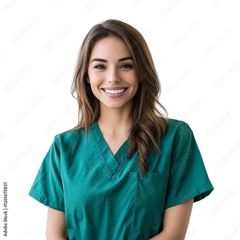 Young female doctor isolated on transparent background Young female doctor isolated on transparent background