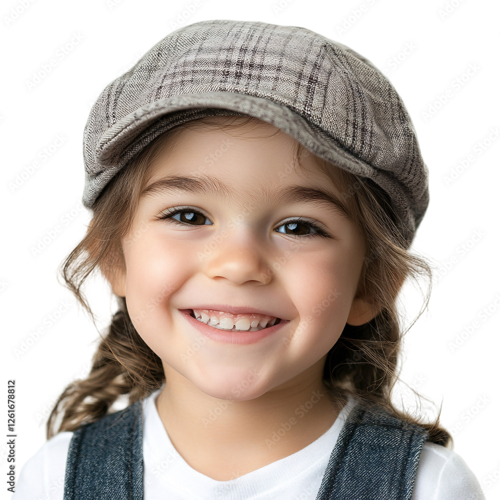 Smiling little girl isolated on transparent background Smiling little girl isolated on transparent background