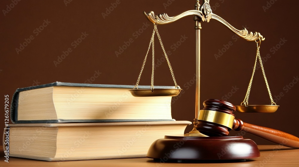 Wooden gavel and law books symbolize justice and legal authority. Wooden gavel and law books symbolize justice and legal authority.
