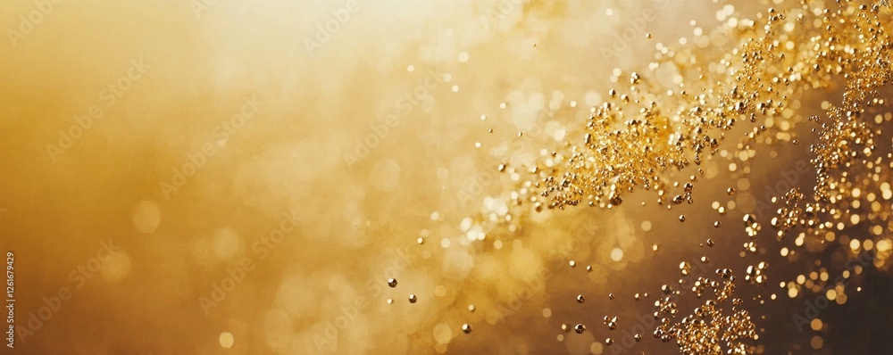 Golden Bubbles Sparkling Celebration Abstract Pattern Golden Bubbles Sparkling Celebration Abstract Pattern