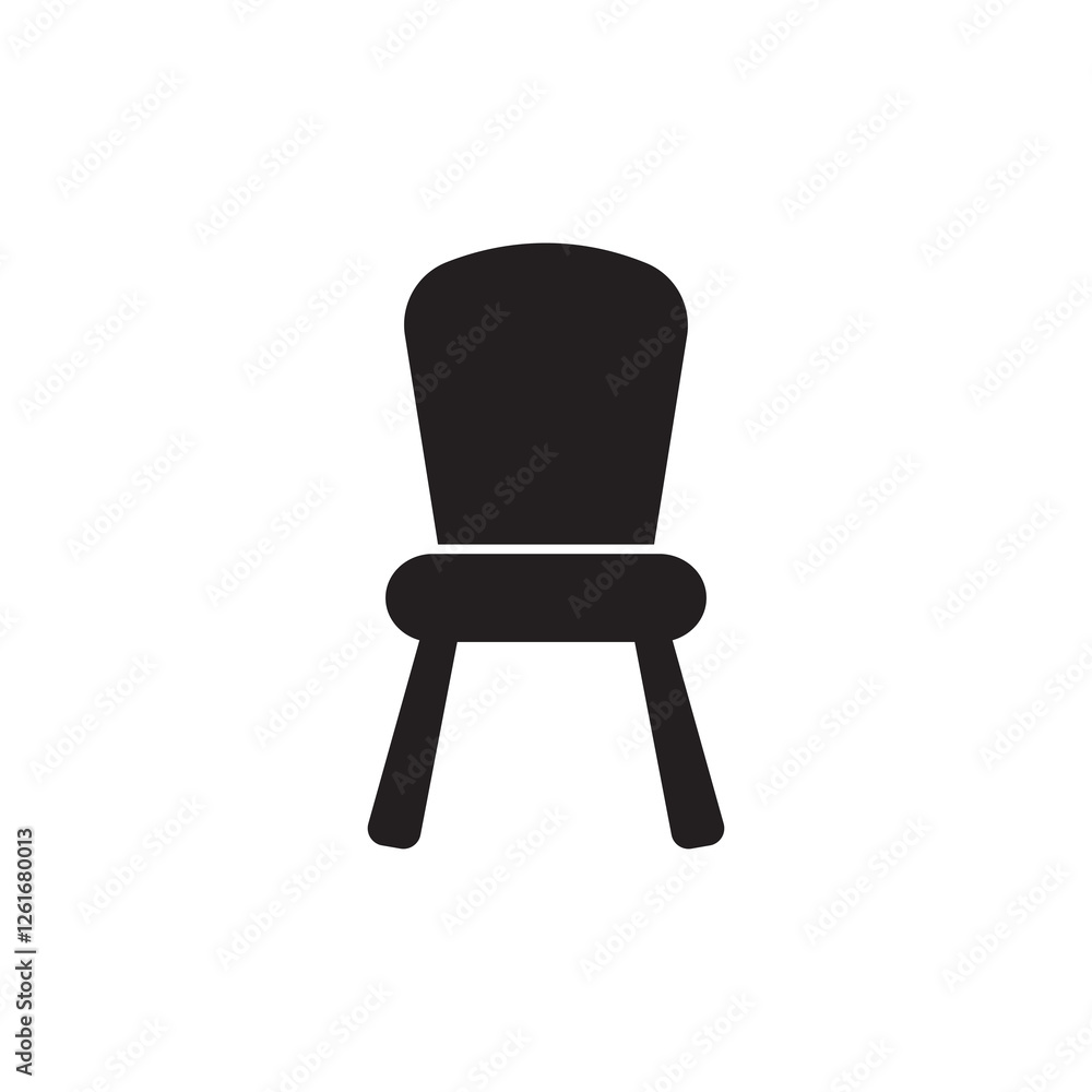 chair logo icon illustration flat chair logo icon illustration flat