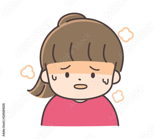 息苦しさを感じている女の子