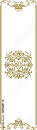 vector illustration sketch design of decorative ornaments gypsum for classic ethnic vintage home interior