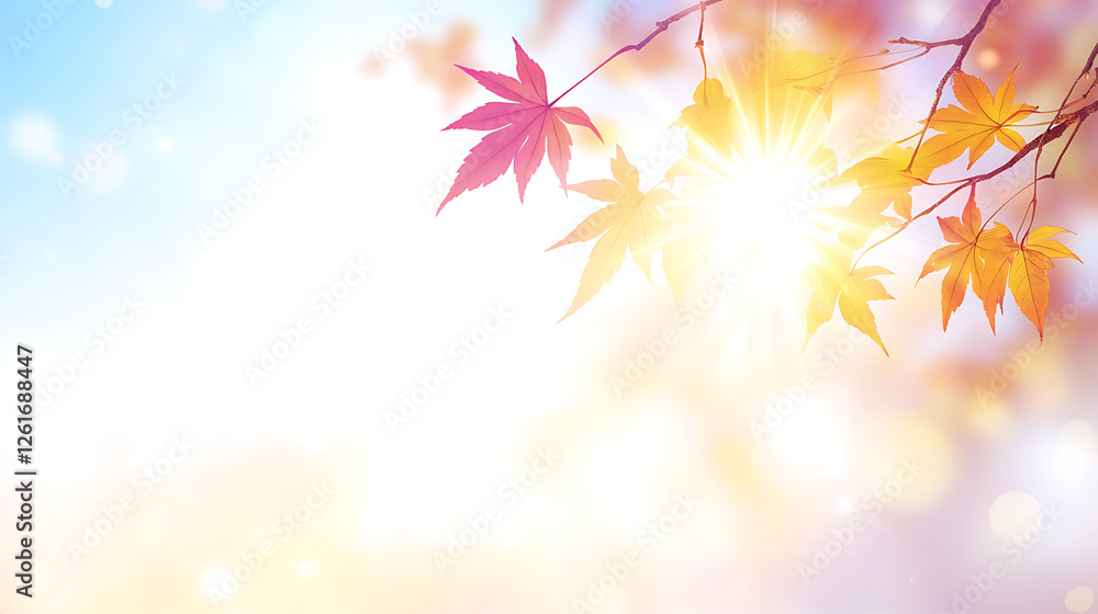Sunlight Through Autumn Leaves Bright Bokeh Backdrop for Positive Seasonal Vibes and Warmth Sunlight Through Autumn Leaves Bright Bokeh Backdrop for Positive Seasonal Vibes and Warmth