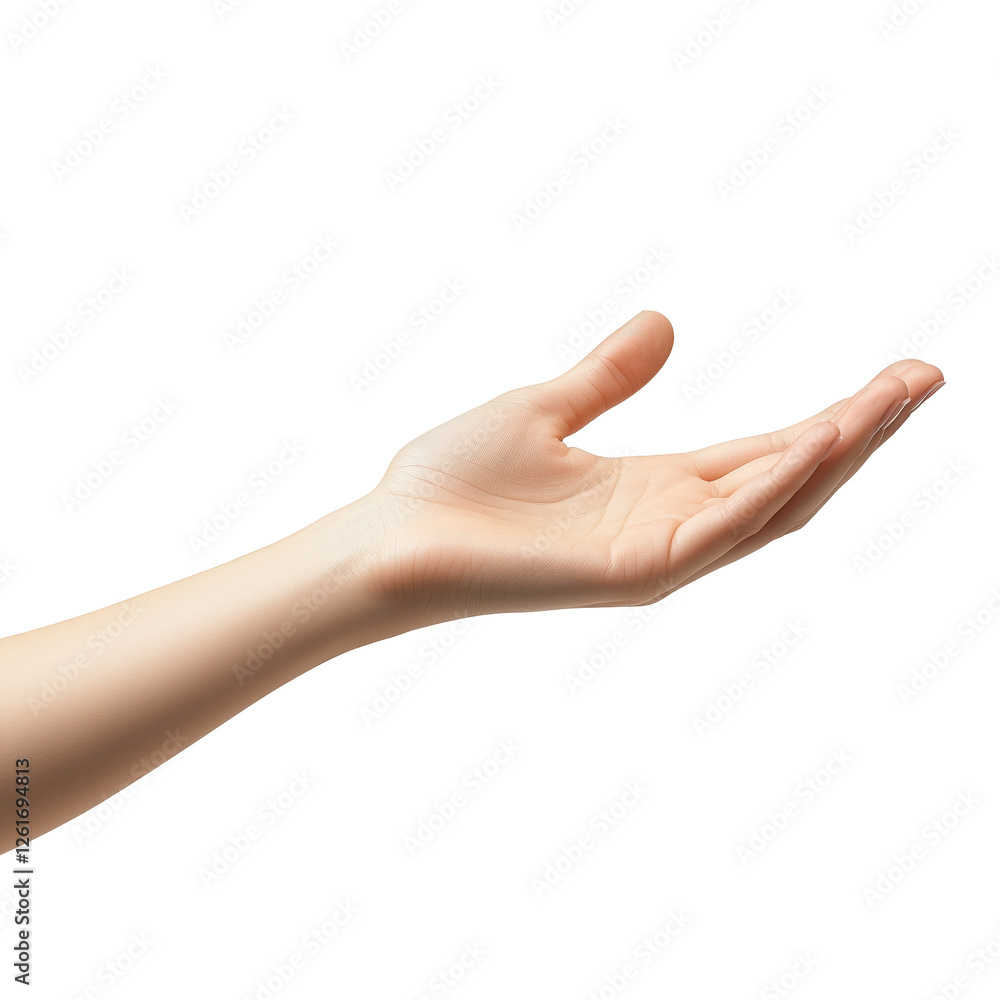 Open Hand Reaching Out: A single hand, extended and open, with delicate fingers poised, creates a visual invitation. Its soft. Open Hand Reaching Out: A single hand, extended and open, with delicate fingers poised, creates a visual invitation. Its soft.