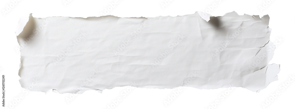 Torn Paper Strip: A piece of ripped paper, showcasing a textured, irregular edge, ideal for adding a distressed or grunge effect to your design projects. The natural. Torn Paper Strip: A piece of ripped paper, showcasing a textured, irregular edge, ideal for adding a distressed or grunge effect to your design projects. The natural.