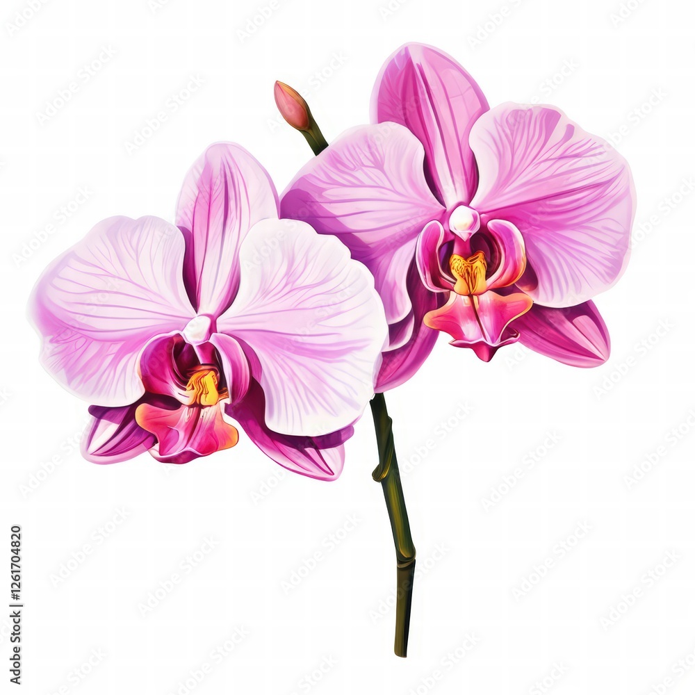Fototapeta premium an AI Image Generator, Beautiful Phalaenopsis Orchids in Bloom