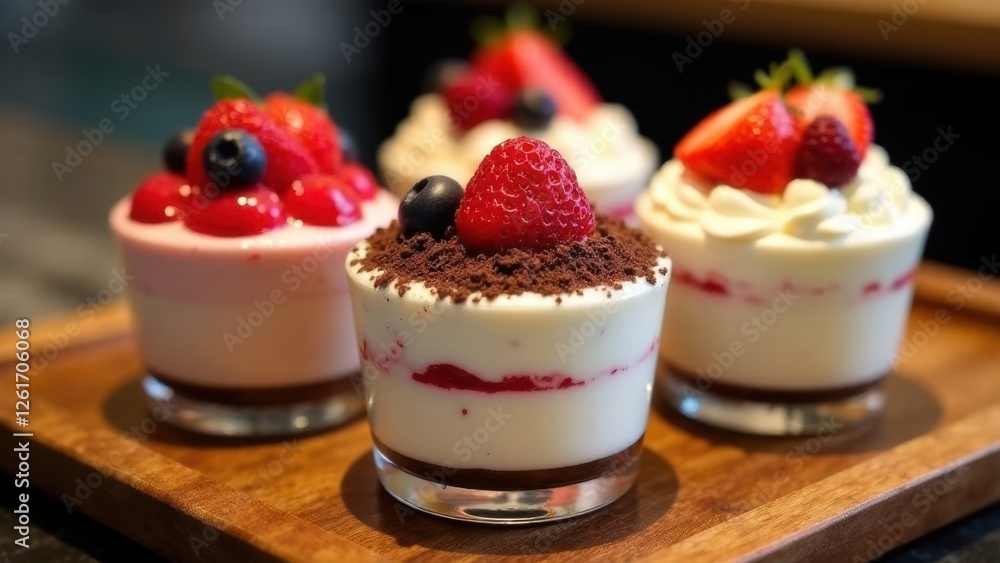 yogurt with strawberry and mint yogurt with strawberry and mint