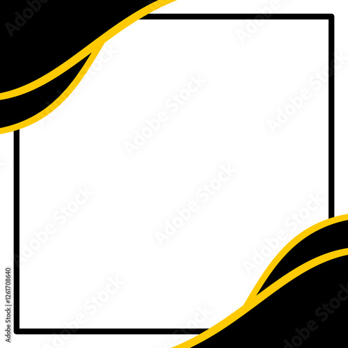 Wave Shape Certificate Border Corner