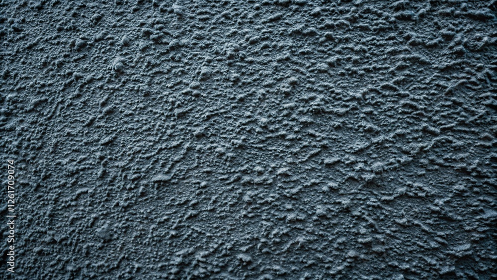 Obraz premium Dark Gray Plaster Wall Texture with Small Chips - Background Image