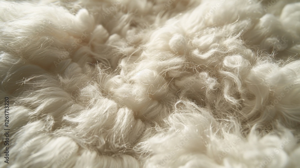 Fluffy Angora Wool: Soft and fine, Angora wool from Angora rabbits is known for its silky feel, often used in premium knitwear and luxurious fabric creations.
Fluffy Angora Wool: Soft and fine, Angora wool from Angora rabbits is known for its silky feel, often used in premium knitwear and luxurious fabric creations.