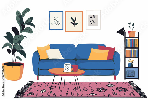 interior of a comfortable cosy living room