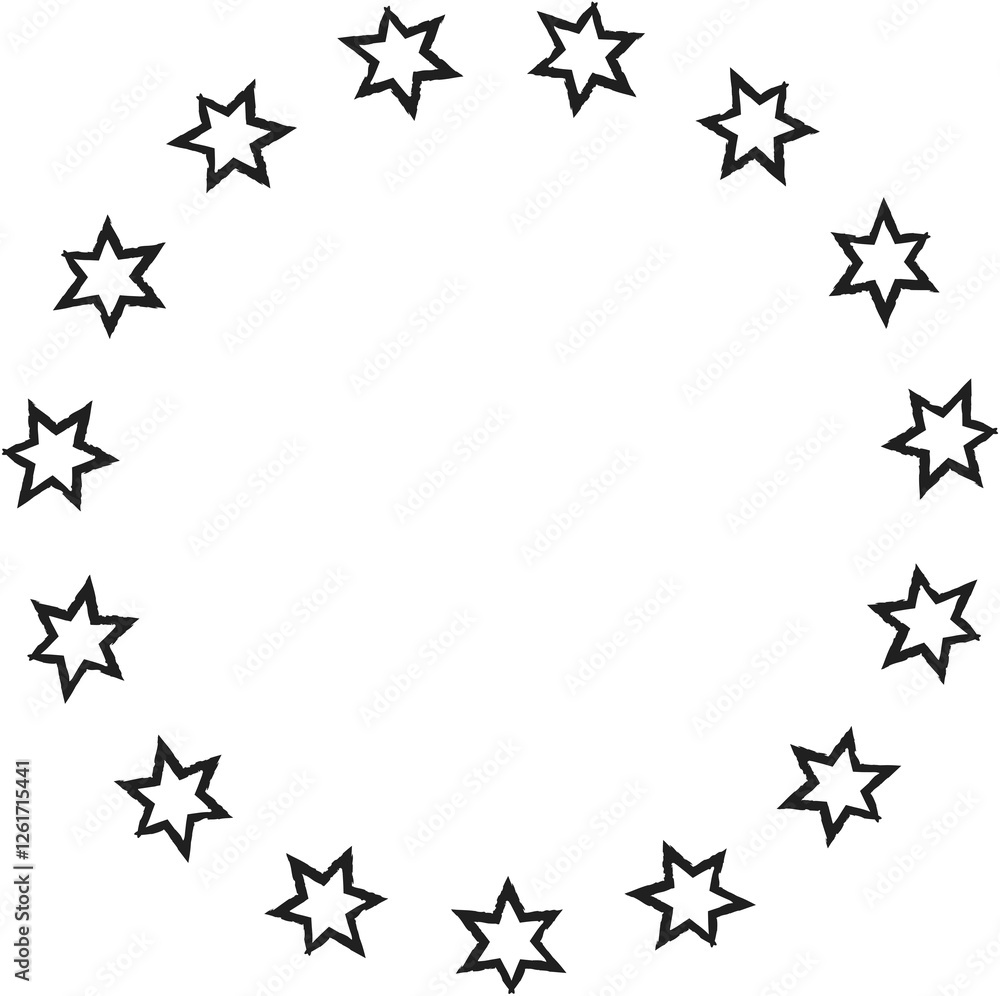 Hand drawn ink stars, icon, symbol, logo. Doodle sketchy brush style Hand drawn ink stars, icon, symbol, logo. Doodle sketchy brush style