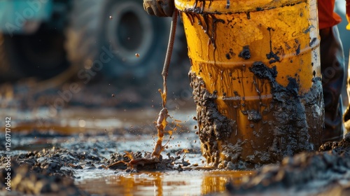 Gasoline Spill: The accidental release of gasoline can lead to contamination, causing environmental harm, and requiring immediate action to prevent further damage to ecosystems.
 photo