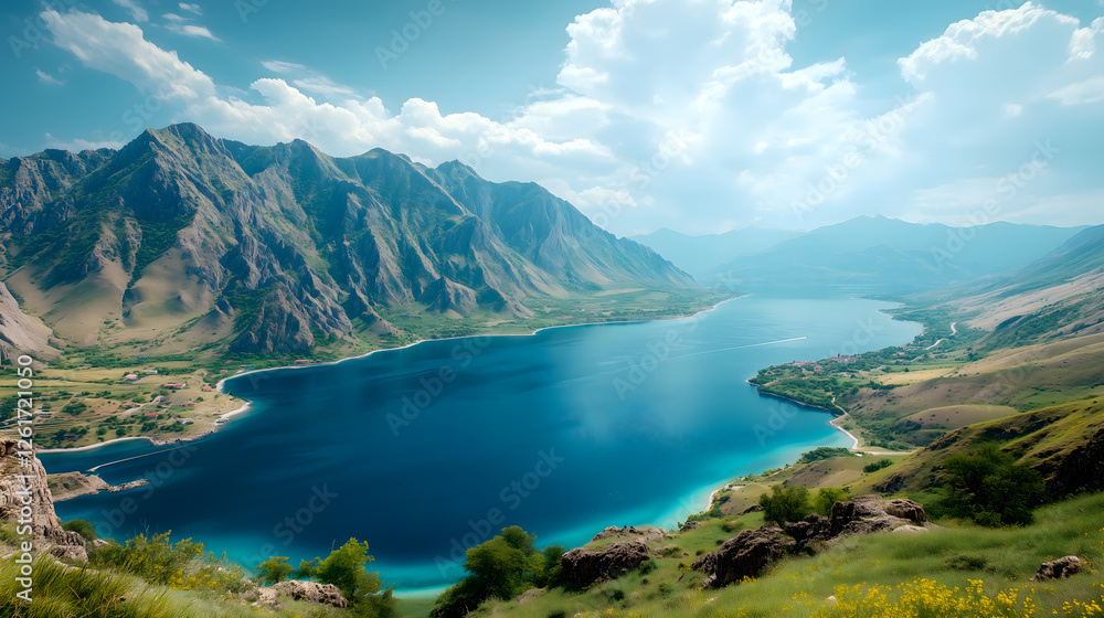 Fototapeta premium Lake & Mountains 