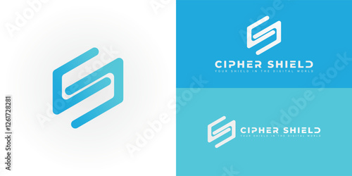 The dynamic logo design features the initials CS creatively integrated into a geometric shape creating a unique striking symbol that evokes a sense of security, precision, and data protection.
