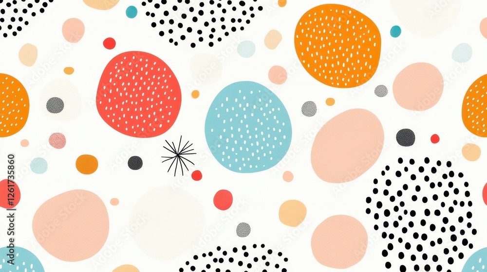 Abstract Colorful Circle Dot Pattern Background Abstract Colorful Circle Dot Pattern Background
