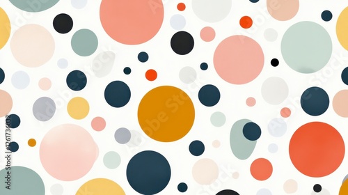 Abstract Colorful Circle Pattern Background