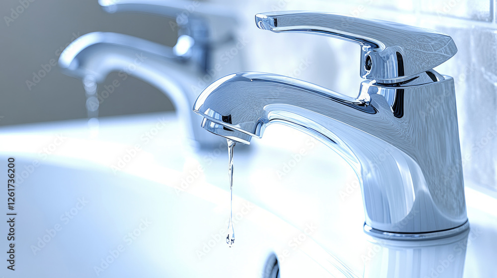 A close-up of a leaking faucet, dripping water steadily onto a white porcelain sink. The image captures the delicate, reflective water droplets, creating a visual representation of urgency. A close-up of a leaking faucet, dripping water steadily onto a white porcelain sink. The image captures the delicate, reflective water droplets, creating a visual representation of urgency.