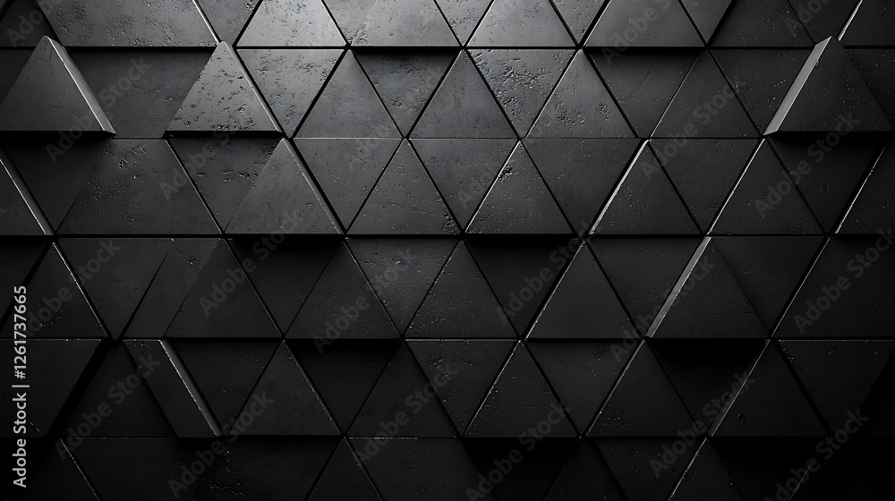 Dark triangle geometric pattern wall texture background, ideal for design Dark triangle geometric pattern wall texture background, ideal for design