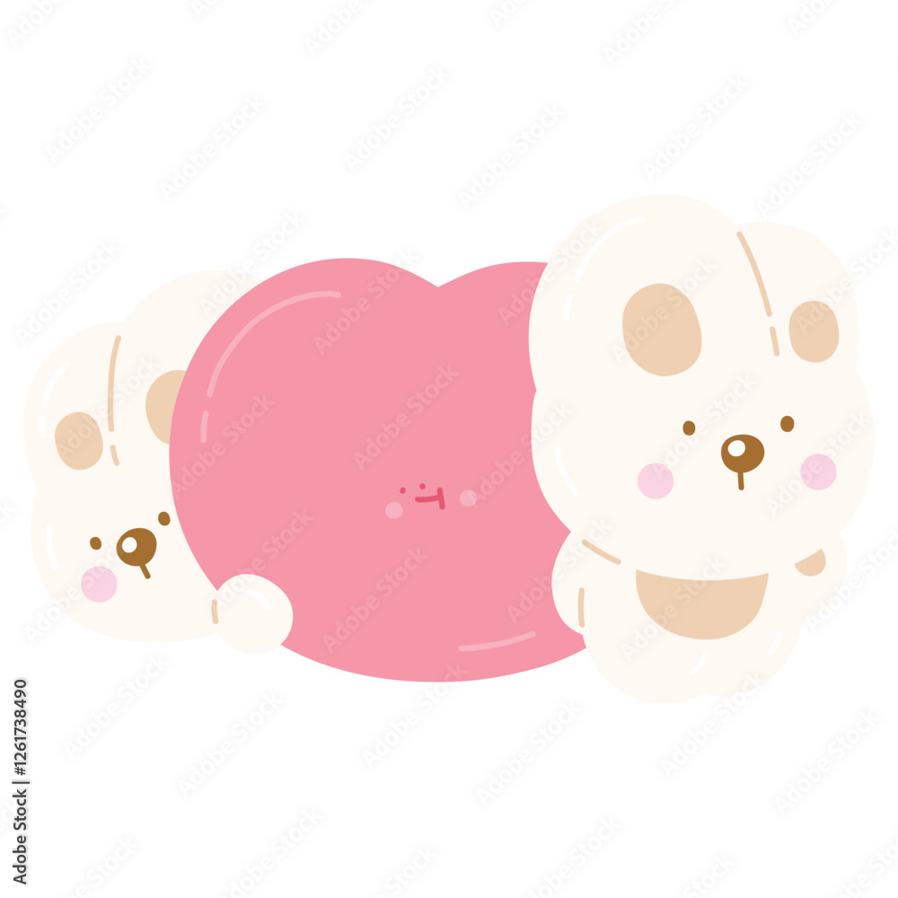 Cute Rabbit with Heart Cute Rabbit with Heart