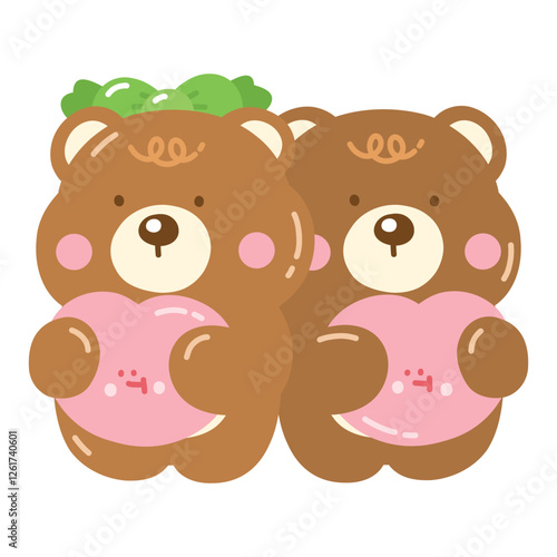 Cute Bear in Love
