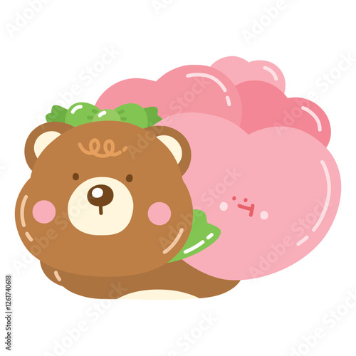 Cute Bear in Love