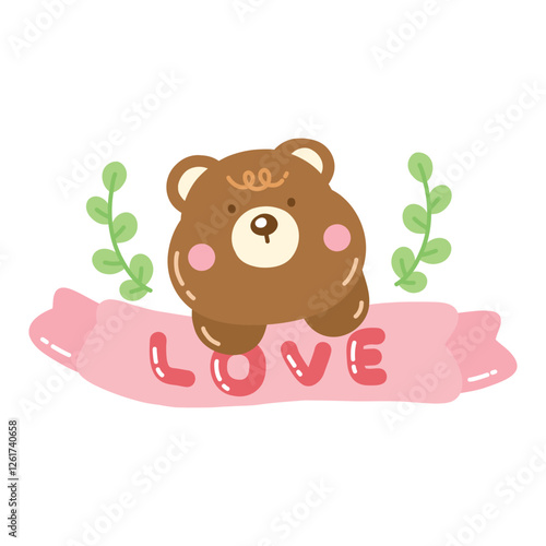 Cute Bear in Love