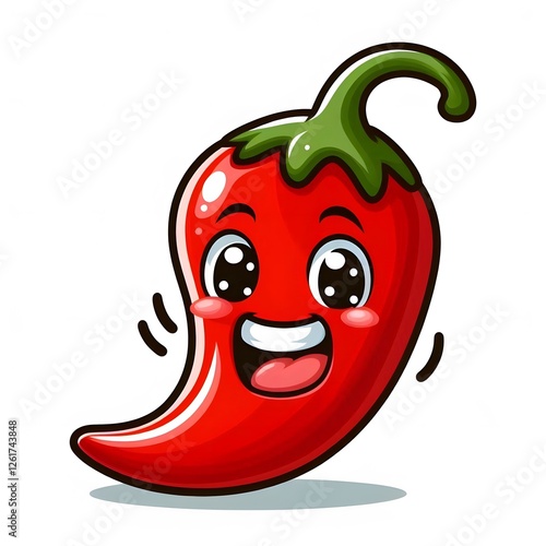 red chili pepper cartoon