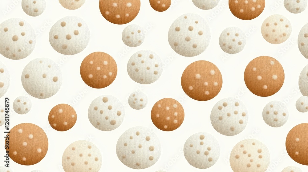 Colorful Round Cookies Seamless Pattern Colorful Round Cookies Seamless Pattern