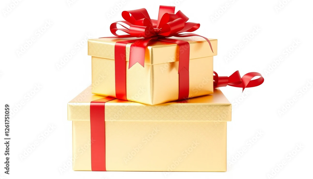 Fototapeta premium gift box with red ribbon