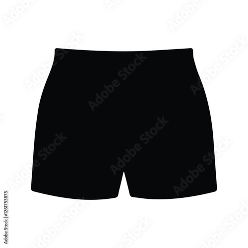 Boxer Panties Icon. Men's Underwear Vector Illustration. underpants.