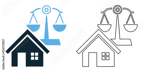Trust and estate law icon vector, legal, inheritance, and financial pictogram symbol ui and ux design, glyphs and stroke line