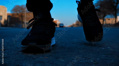 Running Shoes on Street