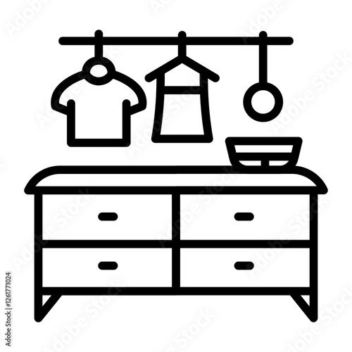 Dresser Vector Icon