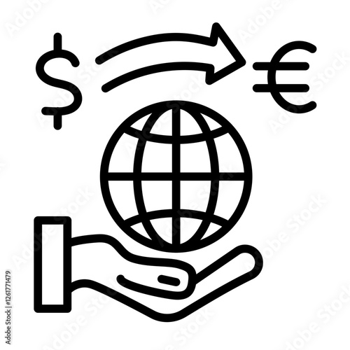 Currency Exchange Vector Icon